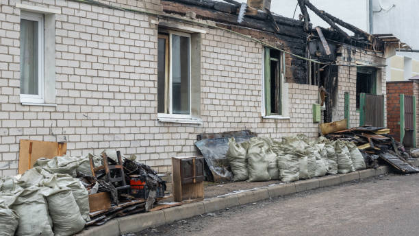 Professional Soot Cleanup technician working in Hunt Valley, MD